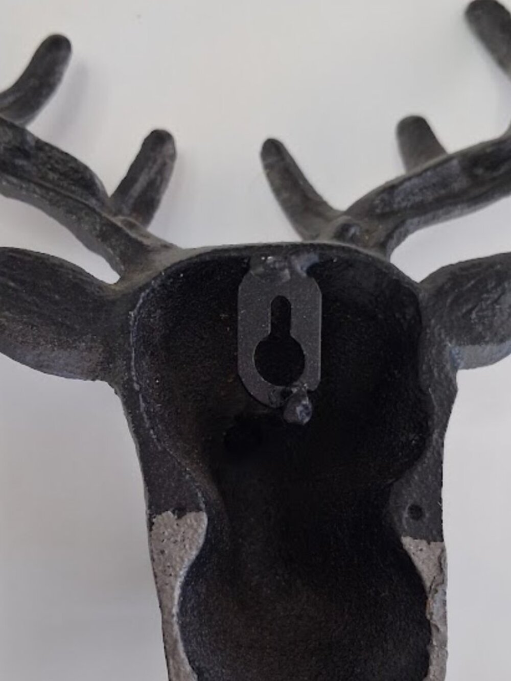 Vintage Cast Iron Deer Head Wall Hook - Picture 4 of 10